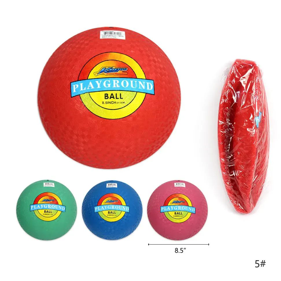 48 Pieces of 9" Playground Ball Assorted Color - No 5