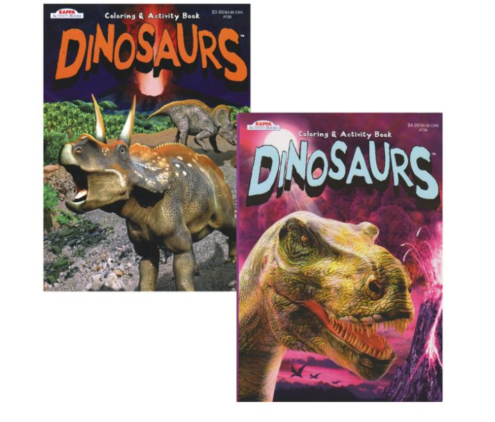 48 Wholesale Dinosaurs Coloring & Activity Book
