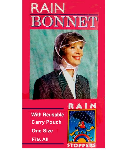 96 Wholesale "rain Stoppers" Rain Bonnet