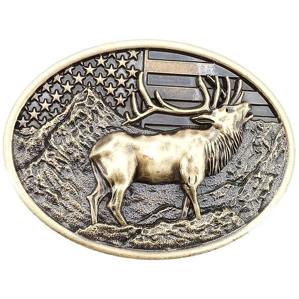 12 Pieces of Animal Design Elk Belt Buckle