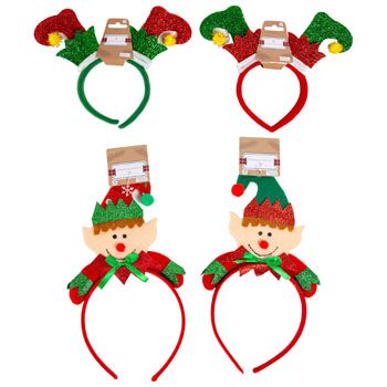 36 Wholesale Headband Christmas Elf 6ast