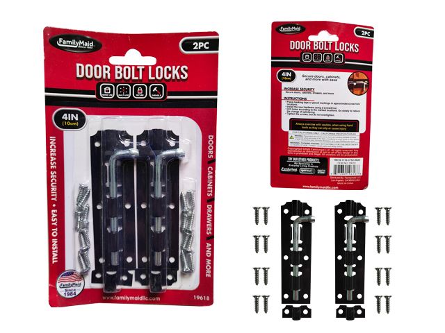96 Pieces of 2pc Door Bolt Locks