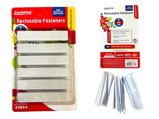 96 Pieces of 6 Pc Reclosable Fasteners