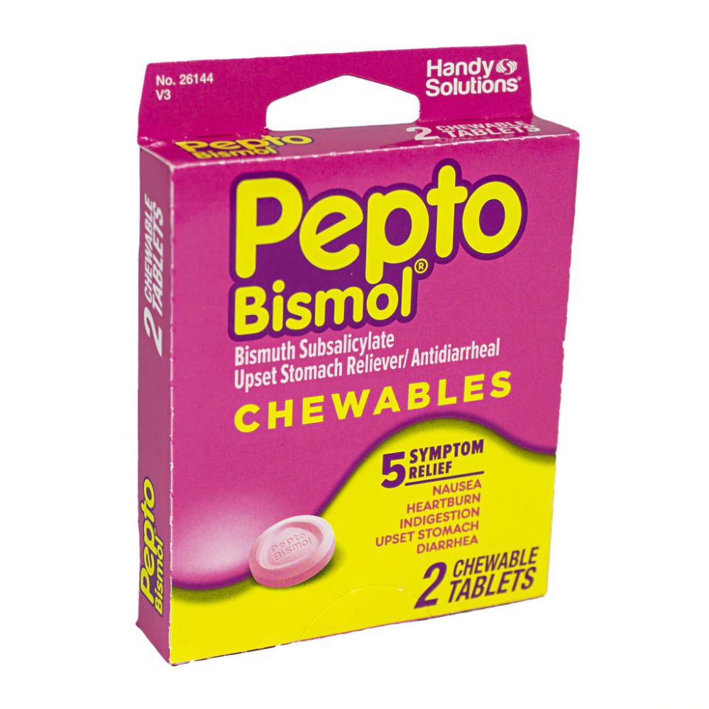 6 Packs Pepto Bismol Chewables - Box Of 2 - First Aid Gear