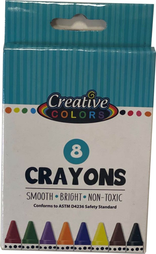 48 Wholesale Crayons 8 Count