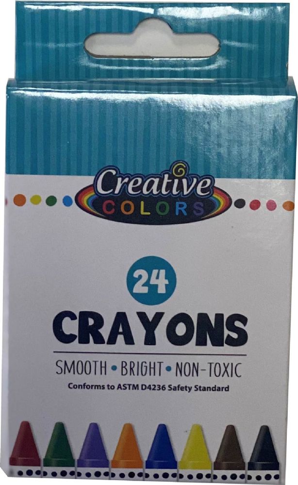 48 Wholesale Crayons 24 Count