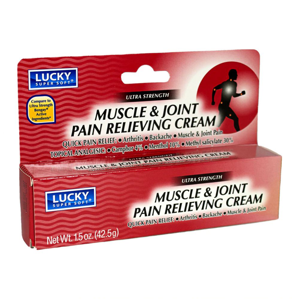 6 Wholesale Muscle And Joint Pain Reliever Cream - 1.5 Oz.