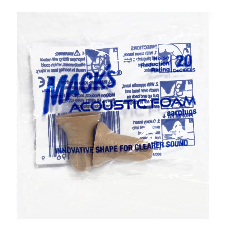 100 Pairs of Acoustic Foam Earplugs - Pack Of 1