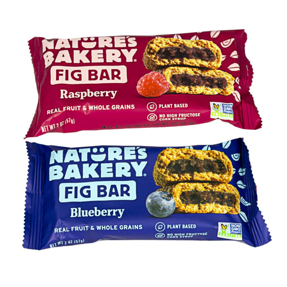 24 Pieces of Two Flavor Fig Bars Variety Pack - 2 Oz.