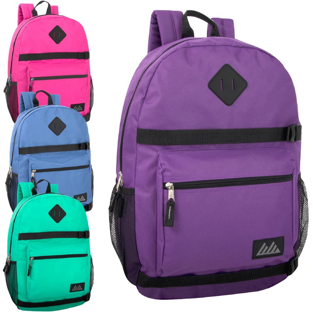 24 Wholesale 18 Inch Double Buckle Backpack - Girls