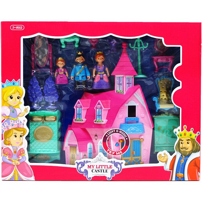 8 Pieces of 6.25" Castle W/ Music And Sound W/ Accss