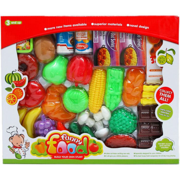 12 Pieces of 36pc Pretend Food Play Set