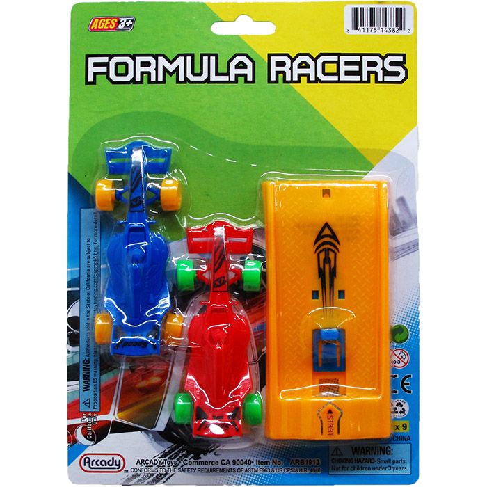 72 Packs of 2pc 4" Forumla Racers W/ Launcher