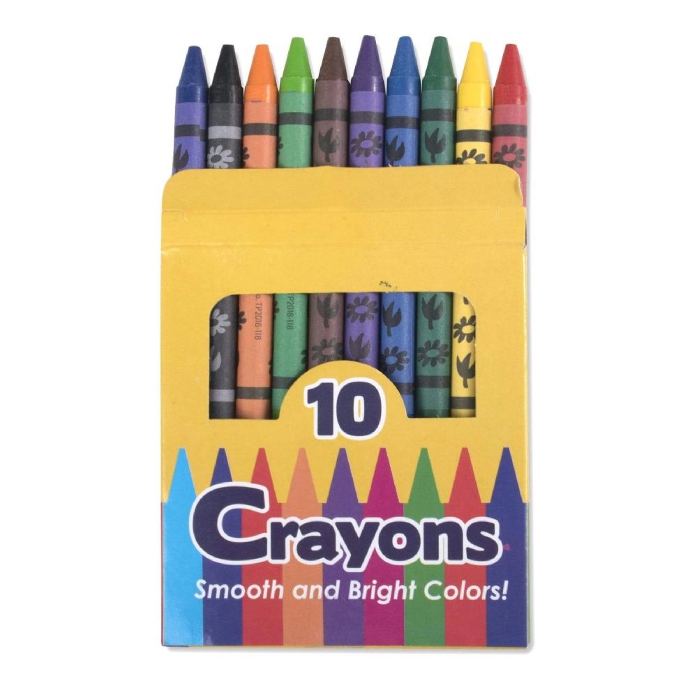 100 Packs of Crayons -10 Pack