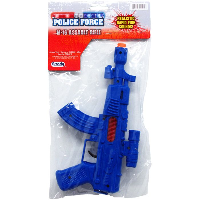72 Pieces of 9" M-16 Police Toy Rifle W/ Sparking Action