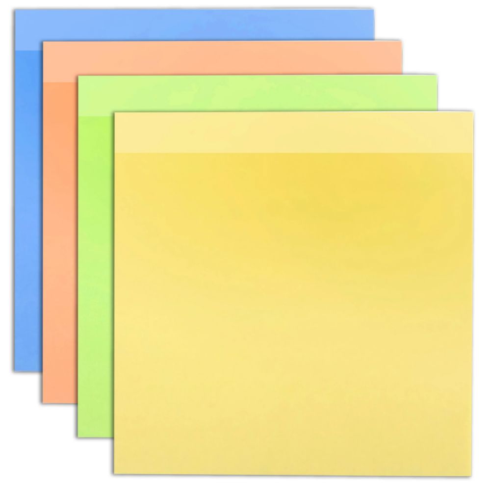 100 Packs of Sticky Notes - Assorted Colors