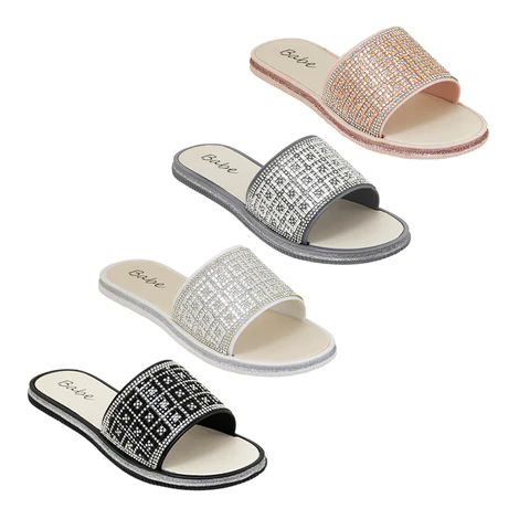 40 Wholesale Women's Glitter Wrap Rhinestone Sandals
