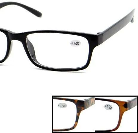 60 Wholesale Plastic Reading Glasses Assorted Strengths