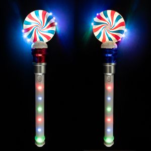 48 Pieces of Light Up Led Swirl Spinning Wand With Music