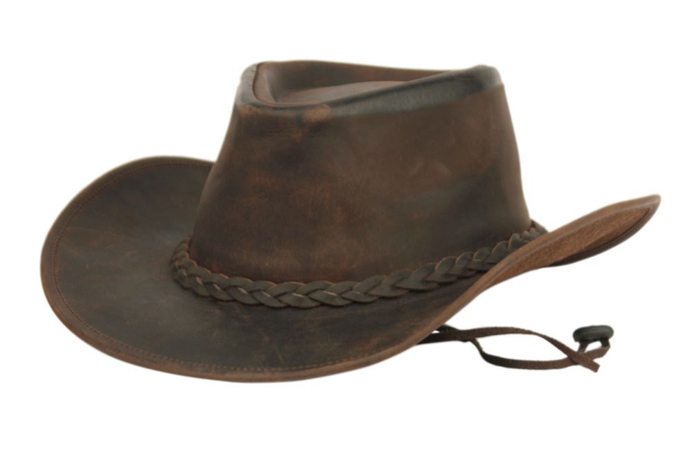 2 Wholesale Genuine Leather Western Cowboy Hats