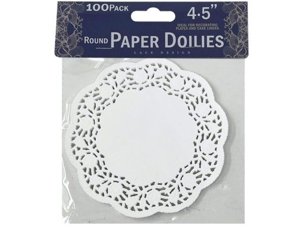 36 pieces 100 Piece Round Paper Doilies - Party Paper Goods