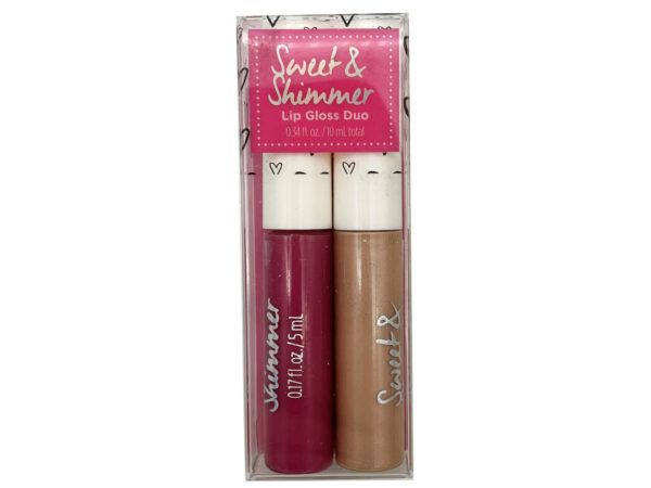 72 pieces of Sweet And Shimmer Lip Gloss Duo