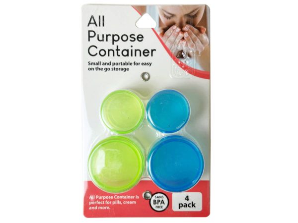 72 Wholesale 4 Pack All Purpose Container