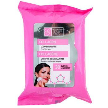 24 Wholesale Facial Wipes 25ct Collagen