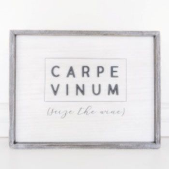 8 Wholesale Wall Decor 18x14 Carpe Vinum