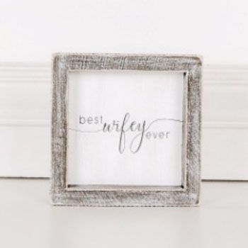 24 Wholesale Wall Sign 5x5 Best Wifey Ever
