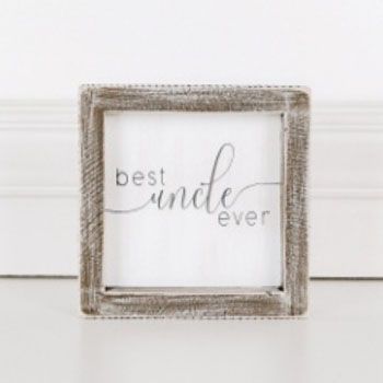 24 Wholesale Wall Sign 5x5 Best Uncle