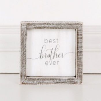24 Wholesale Wall Sign 5x5 Best Brother