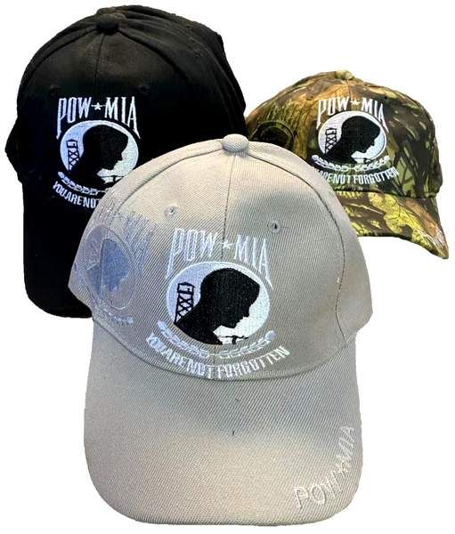 36 Wholesale Pow Mia Baseball Cap/hat With Shadow