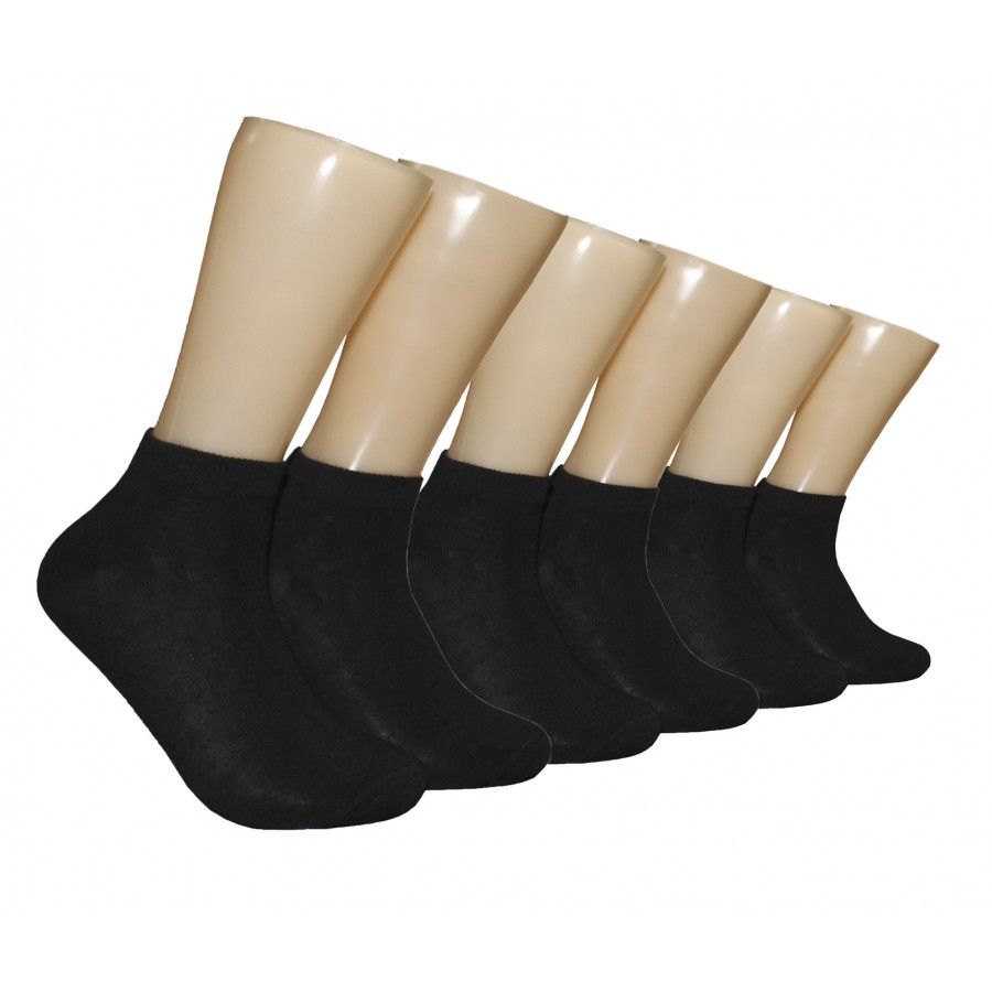 480 Wholesale Women's Low Cut Sock Solid Black
