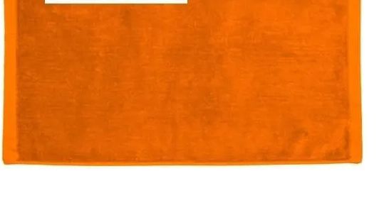 24 Wholesale Terry Velour Hand Towels Size 16x27 In Orange