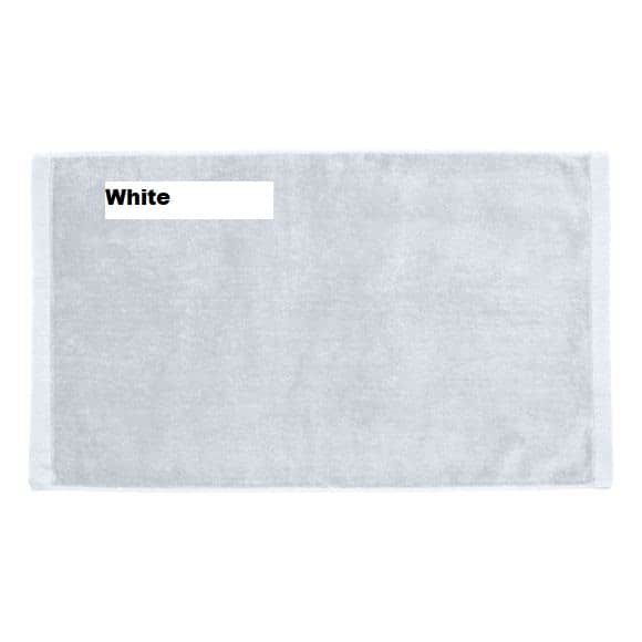 24 Wholesale Terry Velour Hand Towels Size 16x27 In White