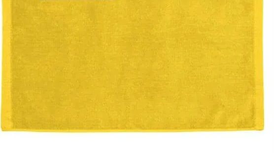 24 Wholesale Terry Velour Hand Towels Size 16x27 In Yellow