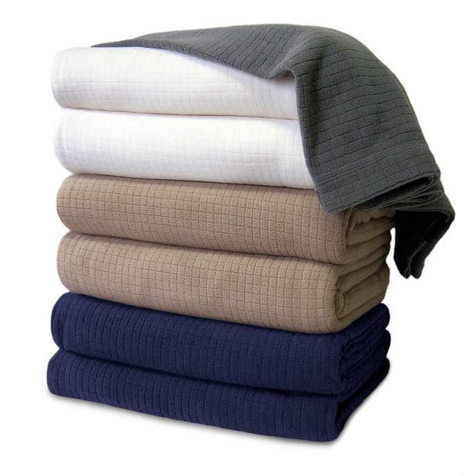 4 Pieces Polartec Softec Blanket In Twin Size Cream Color - Fleece & Sherpa Blankets