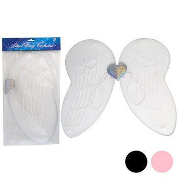24 Wholesale Angel Wing Costume W/heart Icon