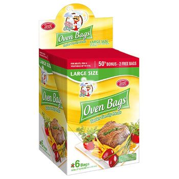 24 Wholesale Oven Bags 6ct Large Size