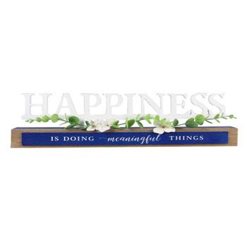 12 Wholesale Tabletop Sign Flower Happiness