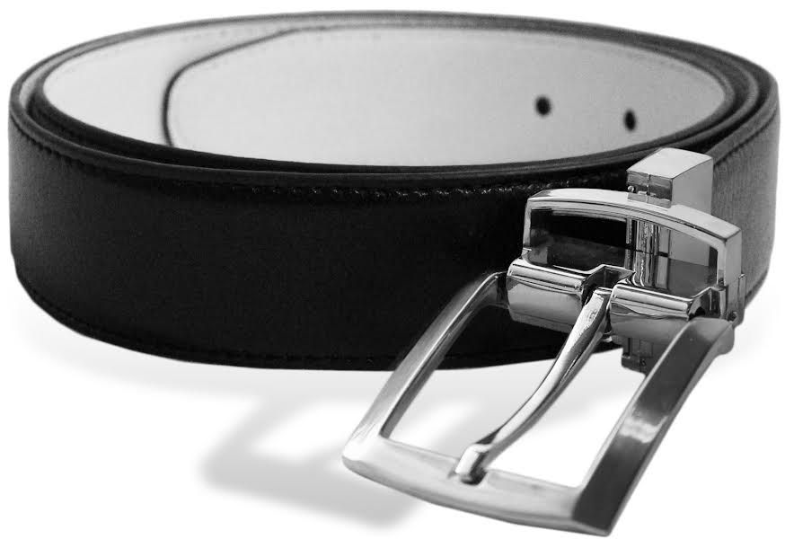 24 Pieces of Men's Belt Casual Dress With Single Prong Buckle Adjustable In Black And White