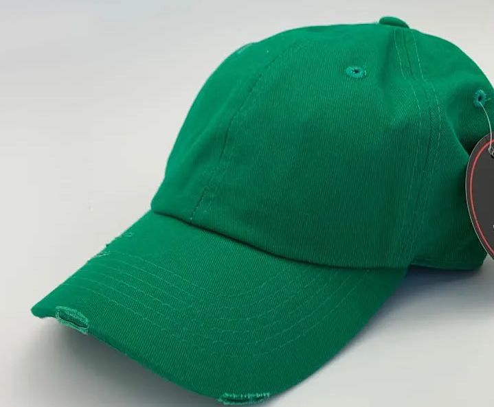 24 Pieces Cap Men Women Plain Dad Hats Low Profile Dark Kelly Green Ball Cap  - Baseball Caps & Snap Backs - at 