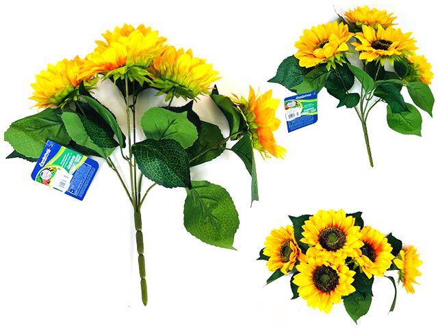 48 Pieces of Premium Sunflower Bouquet, 5-Head