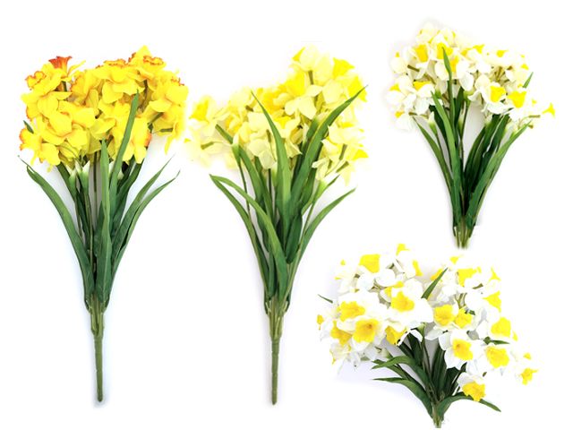 24 Pieces of Daffodil 36 Flower Bouquet Assorted Colors
