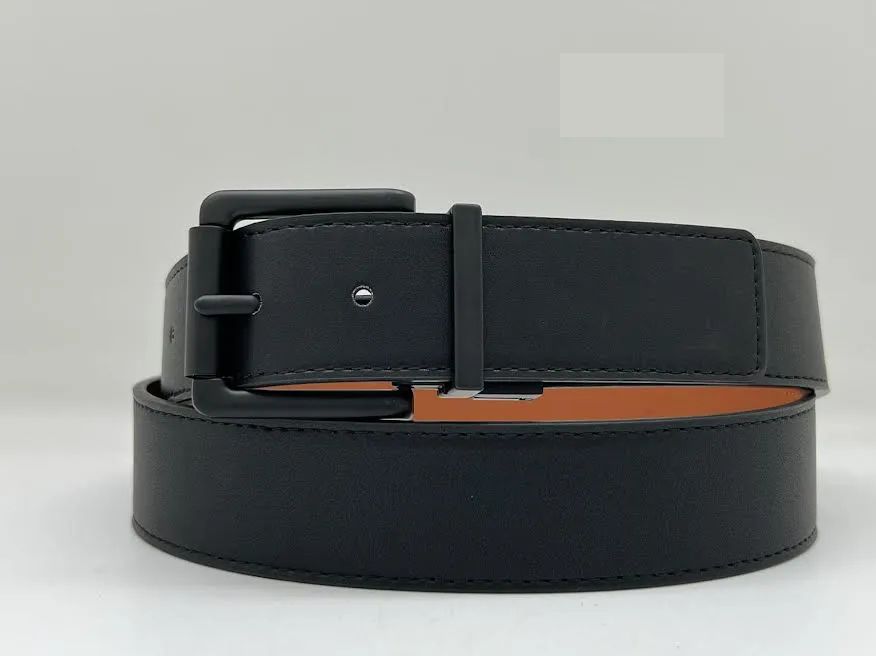 12 Pieces of Men's Dress Reversible Casual Every Day Belt In Black