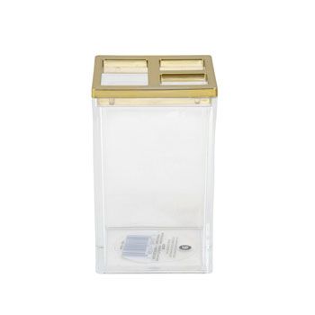 16 Wholesale Toothbrush Holder Clear/gold