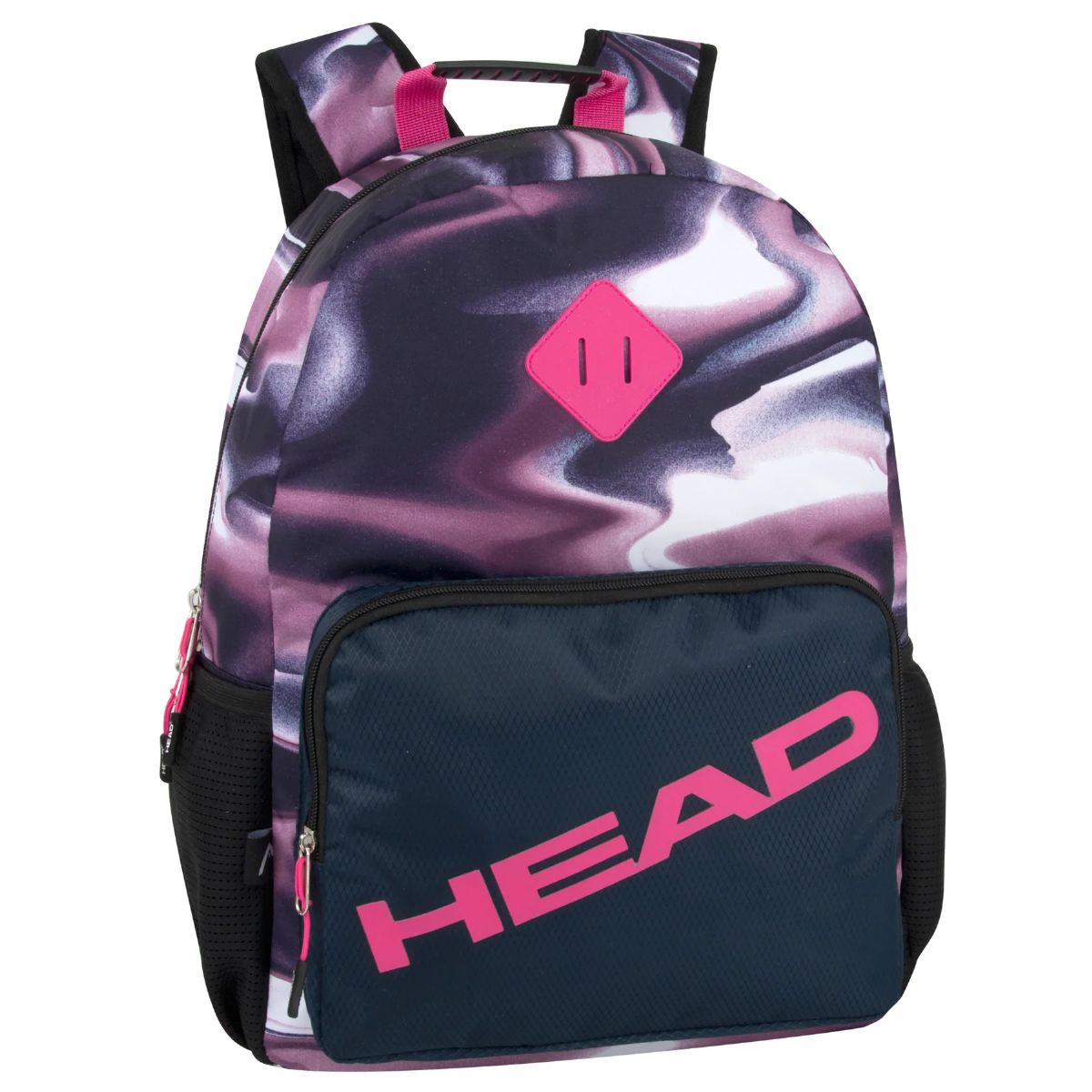24 Pieces of Head 17 Inch Pink Camo Backpack With Laptop Section