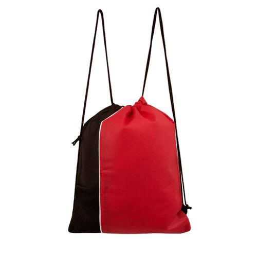 100 Wholesale 16 Inch Drawstring Wholesale Backpack In Red With Black