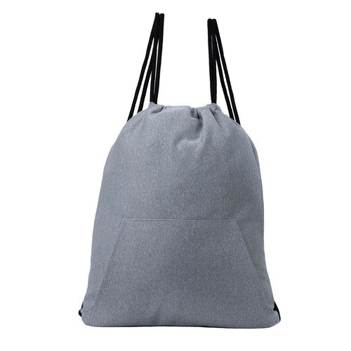 50 Pieces of 16 Inch Stretchy Drawstring Wholesale Backpack In Grey